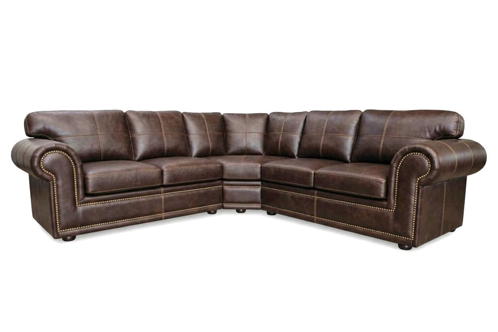 Afrikan Comfort Genuine Leather Corner Lounge 5-Seater (Exotic Brown)