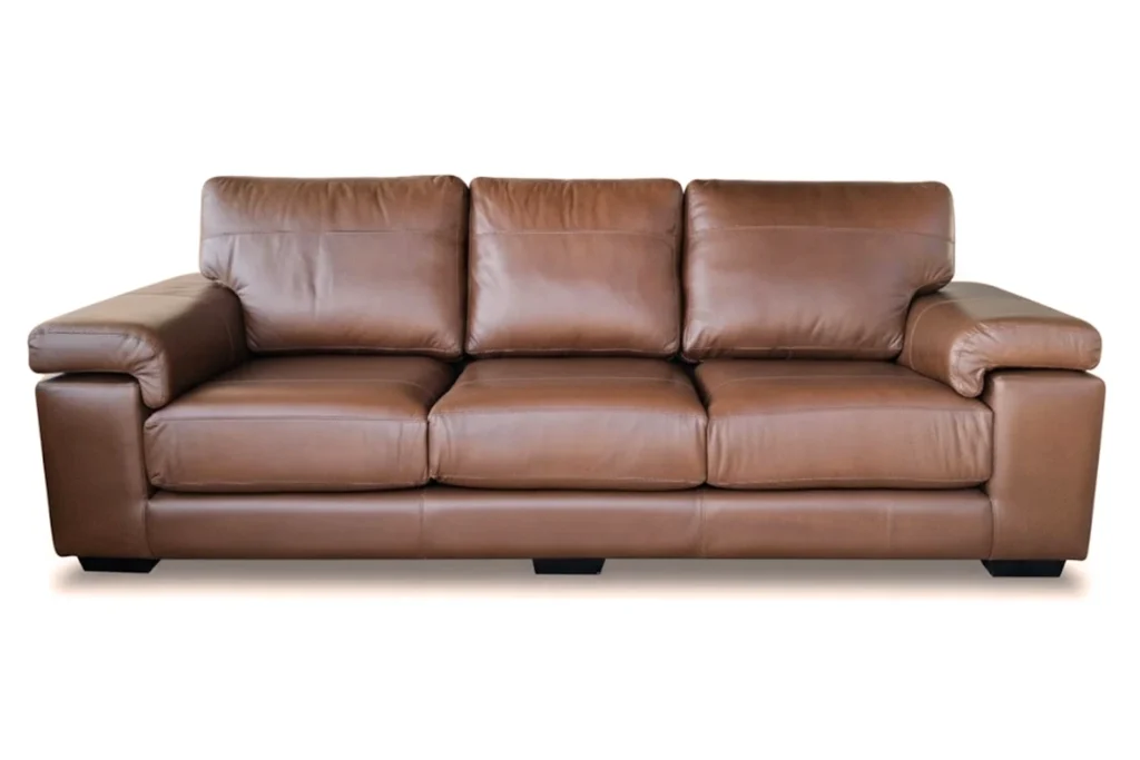Life Genuine Leather Sofa 3-Seater (Vintage Cigar, 2700mm Extra Wide)