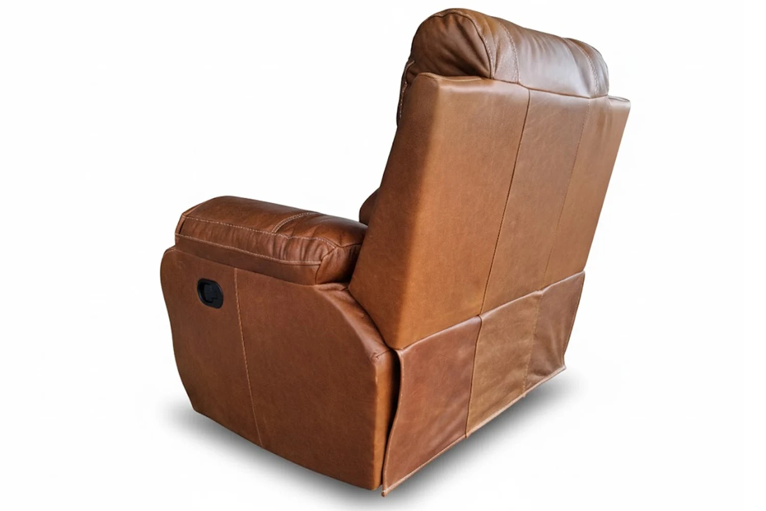 Premier Electric Genuine Leather Recliner Chair (Vintage Brandy) — view 5