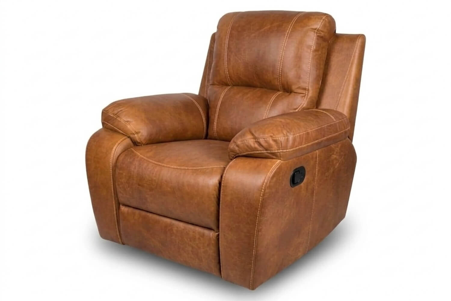 Premier Electric Genuine Leather Recliner Chair (Vintage Brandy) — view 2